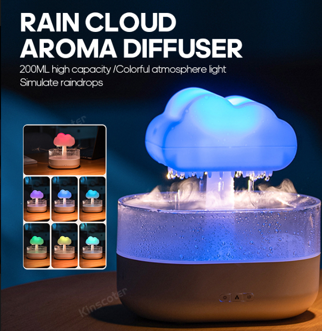Rain Cloud Humidifier+6 Fragrance Oils