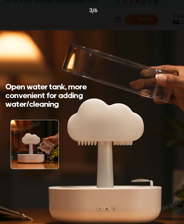 Rain Cloud Humidifier+6 Fragrance Oils