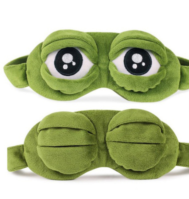 Cuddlebuddy Soft Frog Sleep Mask