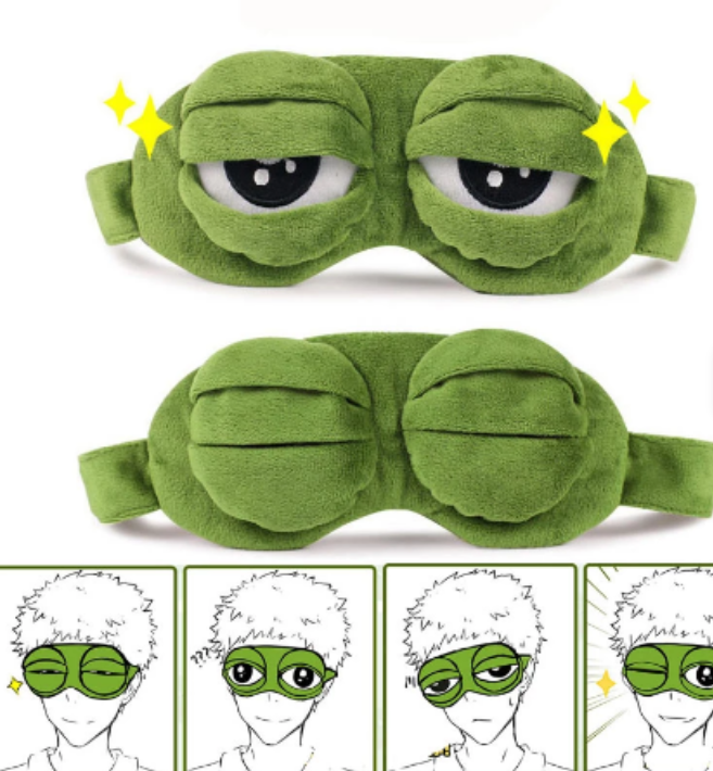 Cuddlebuddy Soft Frog Sleep Mask