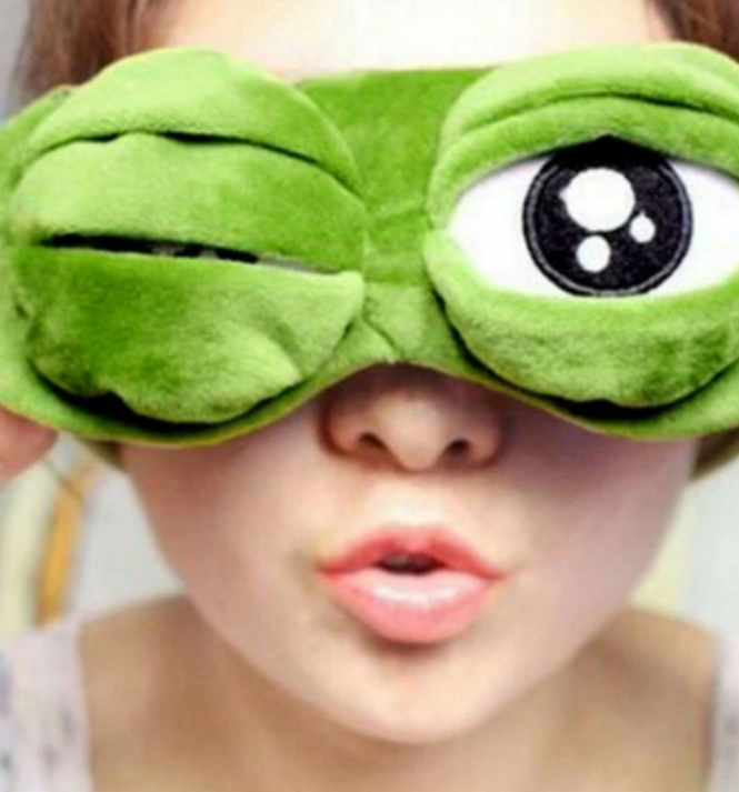 Cuddlebuddy Soft Frog Sleep Mask