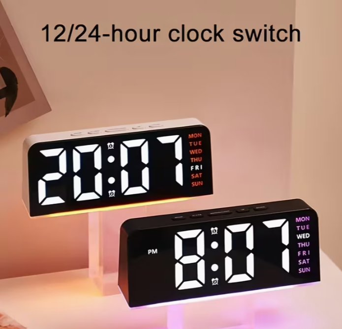 Compact Multifunctional Digital Alarm Clock