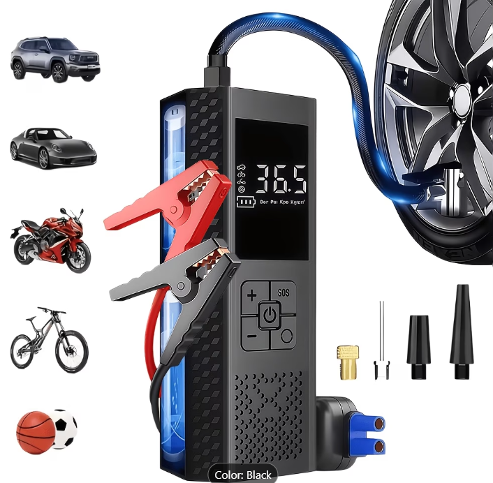 Portable Tyre Pump &amp; Jump Starter