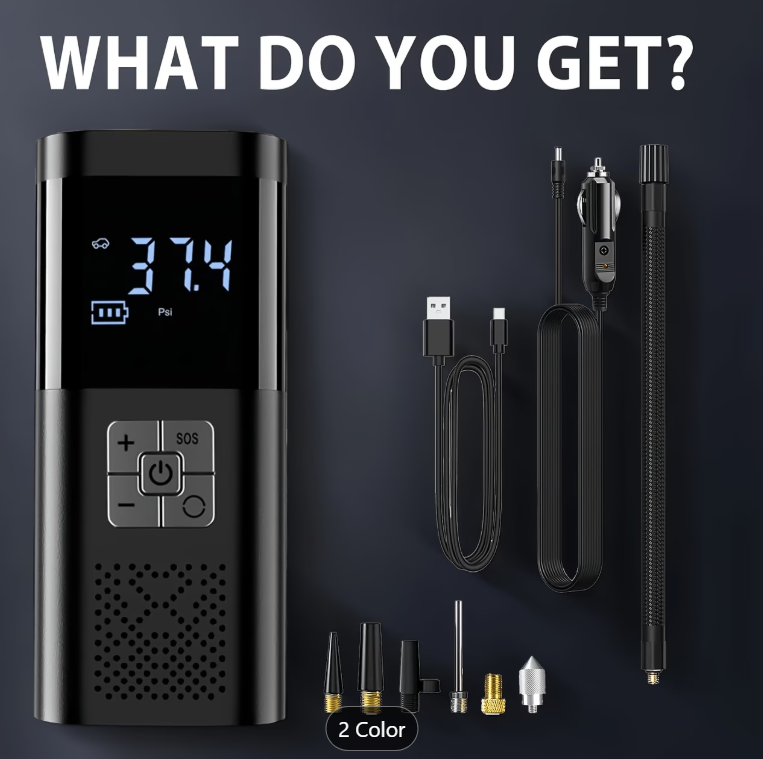 Portable Tyre Pump &amp; Jump Starter