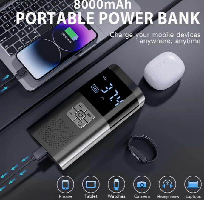Portable Tyre Pump &amp; Jump Starter